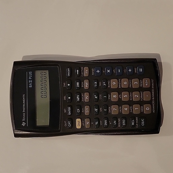 TEXAS INTRUMENTS BA II PLUS ADVANCED BUSINESS ANALYST CALCULATOR + USER MANUAL - Picture 2 of 6